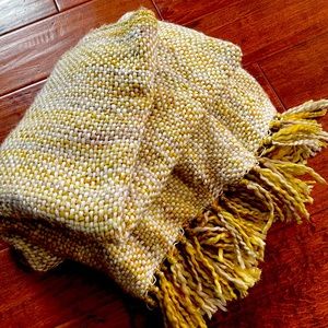 West Elm Marled Basketweave Throw Blanket